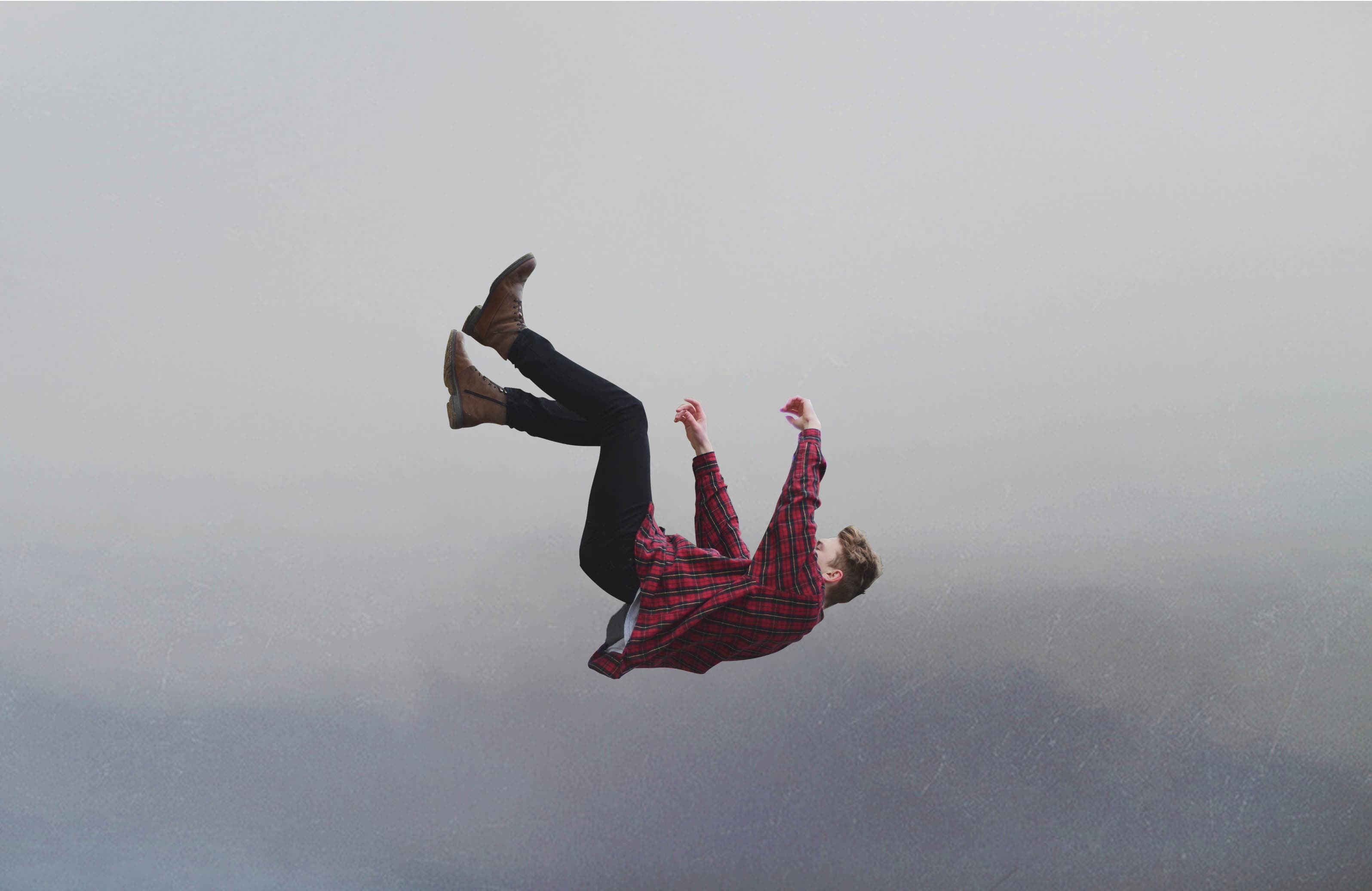 Man falling